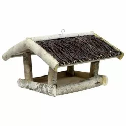 PATKAR Vogelhaus, Kiefernholz/Birkenholz, Beige, Hängend