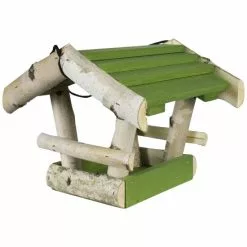 PATKAR Vogelhaus, Birkenholz/Kiefernholz, Grün, Hängend