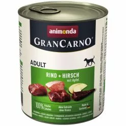 ANIMONDA Hunde-Nassfutter »GranCarno«, Rind/Hirsch/Apfel, 800 G