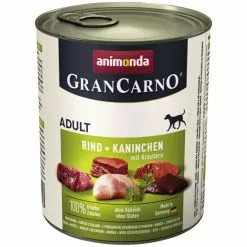 ANIMONDA Hunde-Nassfutter »GranCarno«, Rind/Kaninchen/Kräuter, 800 G