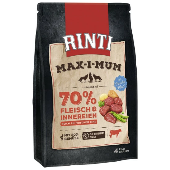 RINTI Hundetrockenfutter »MAX-I-MUM «, 4 Kg, Rind 3 RINTI Hundetrockenfutter »MAX-I-MUM «, 4 Kg, Rind