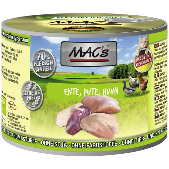 MAC'S Katzen-Nassfutter »Adult«, 6 Dosen 3 MAC'S Katzen-Nassfutter »Adult«, 6 Dosen