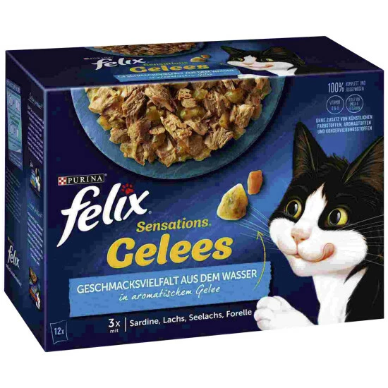Katzen-Nassfutter »Felix Sensations Gelee«, FELIX Sensations Gelees 3 Katzen-Nassfutter »Felix Sensations Gelee«, FELIX Sensations Gelees