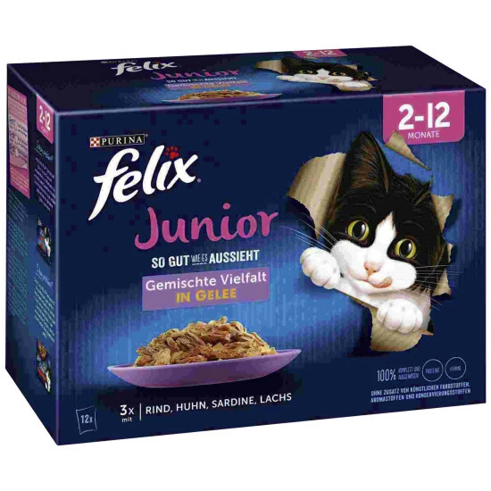 FELIX Katzen-Nassfutter, 1020 G 3 FELIX Katzen-Nassfutter, 1020 G