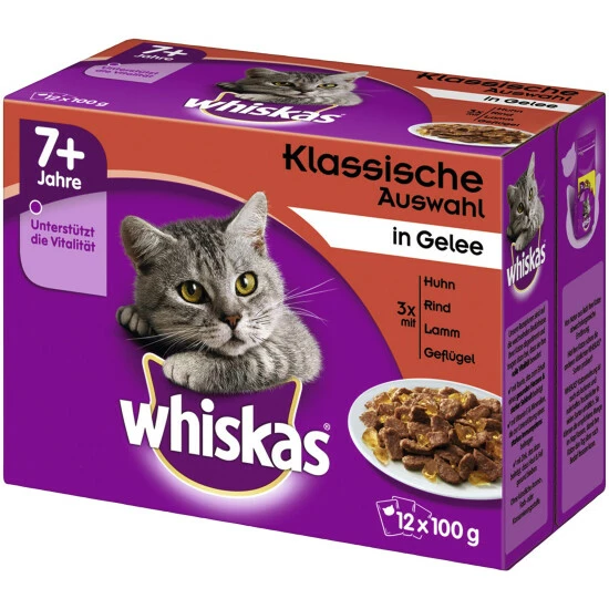 WHISKAS Katzen-Nassfutter, Huhn/Rind/Lamm/Geflügel, 1200 G 3 WHISKAS Katzen-Nassfutter, Huhn/Rind/Lamm/Geflügel, 1200 G