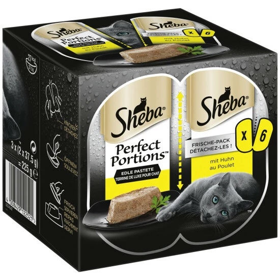 Katzen-Nassfutter, Huhn, Ma Sheba Perfect Portions 3 Katzen-Nassfutter, Huhn, Ma Sheba Perfect Portions