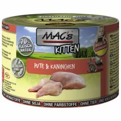MAC'S Katzen-Nassfutter »Kitten«, 6 Dosen