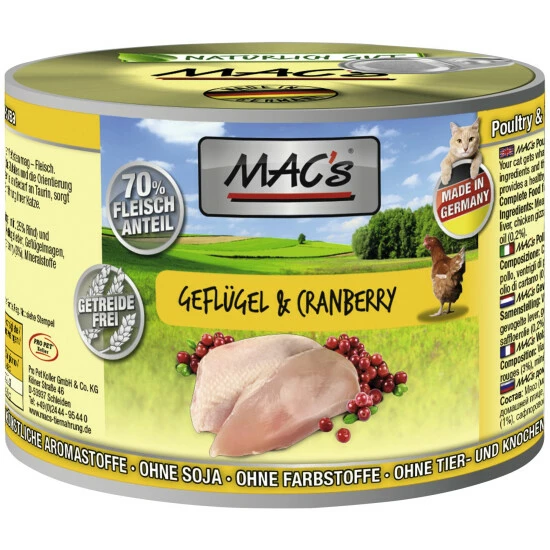 MAC'S Katzen-Nassfutter »Adult«, 6 Dosen 3 MAC'S Katzen-Nassfutter »Adult«, 6 Dosen