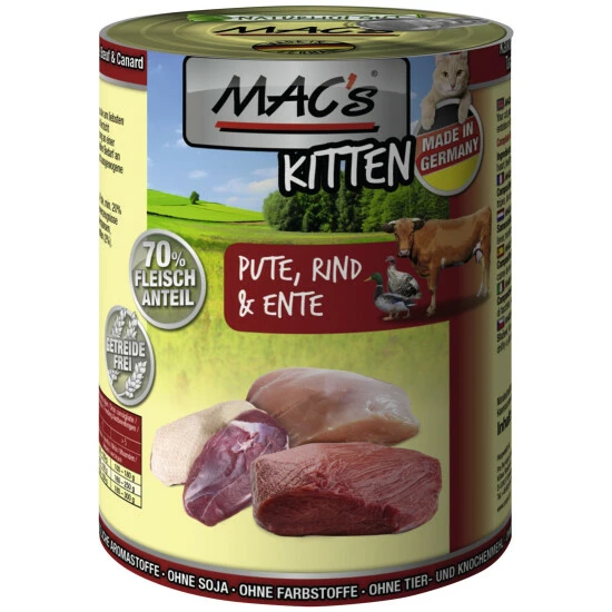 MAC'S Katzen-Nassfutter »Kitten«, 6 Dosen 3 MAC'S Katzen-Nassfutter »Kitten«, 6 Dosen