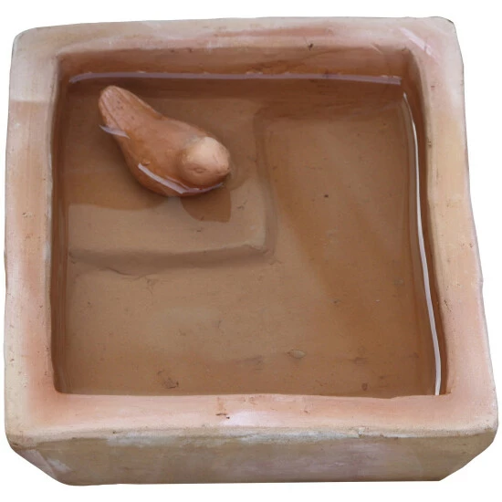 SILEX Vogeltränke, Terrakotta, Terrakottafarben 3 SILEX Vogeltränke, Terrakotta, Terrakottafarben