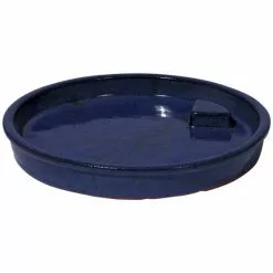 Vogeltränke, Keramik, Blau