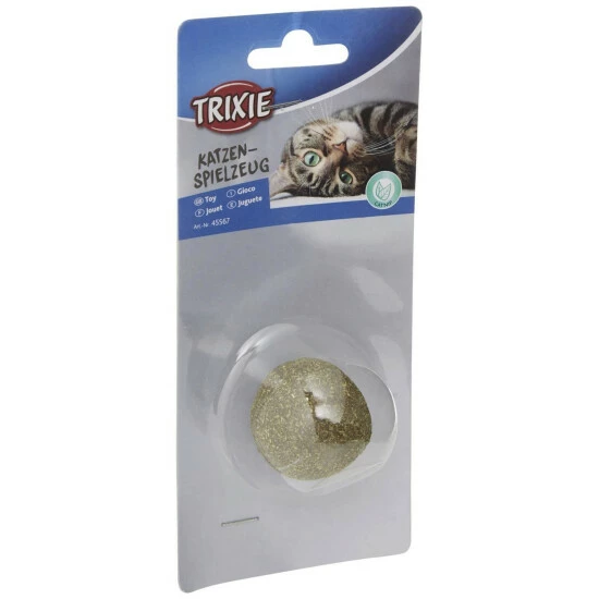 TRIXIE Katzenspielzeug, Catnip-Ball, Natur, Mit Schelle 4 TRIXIE Katzenspielzeug, Catnip-Ball, Natur, Mit Schelle – Bild 2