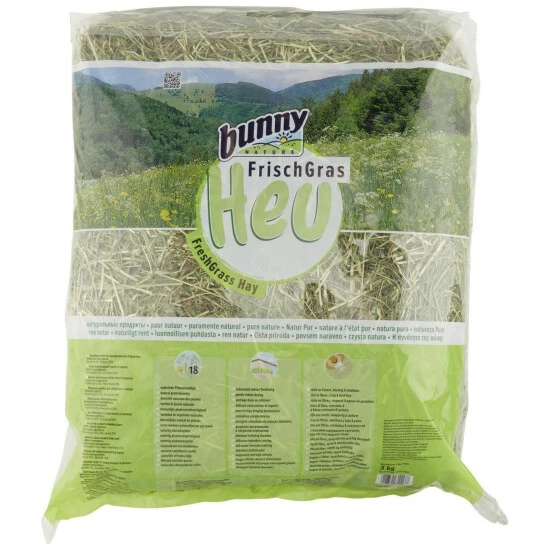 BUNNYNATURE Kleintierfutter »FrischGras«, Für Nagetiere, Pur, 3000 G 3 BUNNYNATURE Kleintierfutter »FrischGras«, Für Nagetiere, Pur, 3000 G