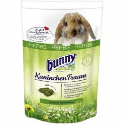 BUNNYNATURE Zwergkaninchenfutter »KaninchenTraum Herbs«, Für Zwergkaninchen Ab Dem 6. Lebensmonat