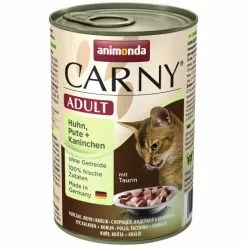 CARNY® Katzen-Nassfutter »Adult«, Huhn/Pute/Kaninchen, 400 G