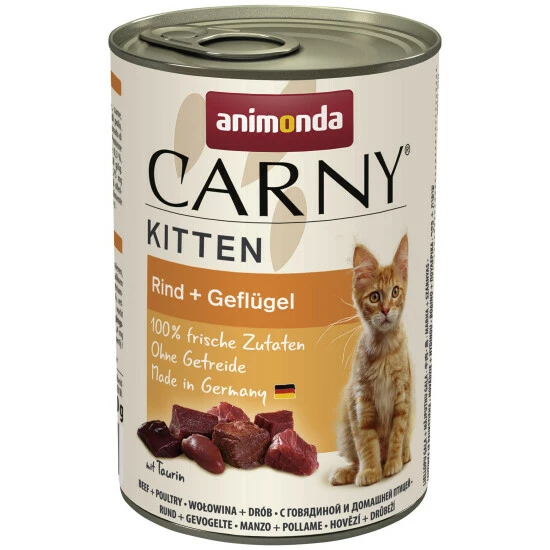 CARNY® Katzen-Nassfutter »Kitten«, Geflügel, 400 G 3 CARNY® Katzen-Nassfutter »Kitten«, Geflügel, 400 G