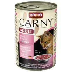 CARNY® Katzen-Nassfutter »Adult«, Rind/Pute/Shrimps, 400 G