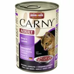 CARNY® Katzen-Nassfutter »Adult«, Rind/Lamm, 400 G