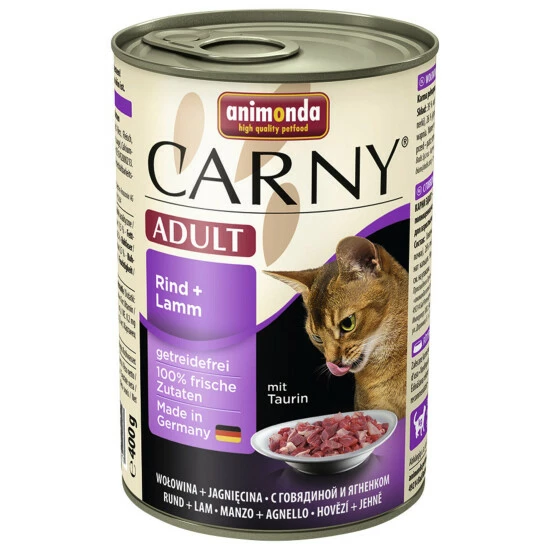 CARNY® Katzen-Nassfutter »Adult«, Rind/Lamm, 400 G 3 CARNY® Katzen-Nassfutter »Adult«, Rind/Lamm, 400 G