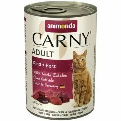 CARNY® Katzen-Nassfutter »Adult«, Rind/Herz, 400 G