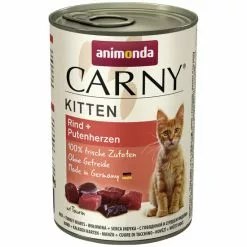 CARNY® Katzen-Nassfutter »Kitten«, Rind/Pute, 400 G