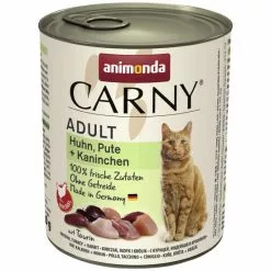 CARNY® Katzen-Nassfutter »Adult«, Pute/Huhn/Kaninchen, 800 G
