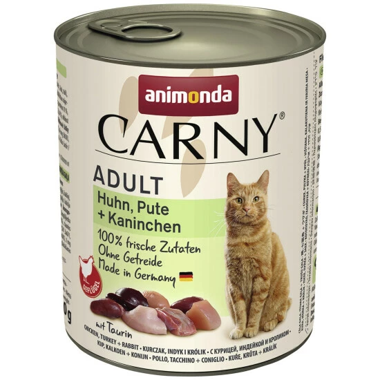 CARNY® Katzen-Nassfutter »Adult«, Pute/Huhn/Kaninchen, 800 G 3 CARNY® Katzen-Nassfutter »Adult«, Pute/Huhn/Kaninchen, 800 G