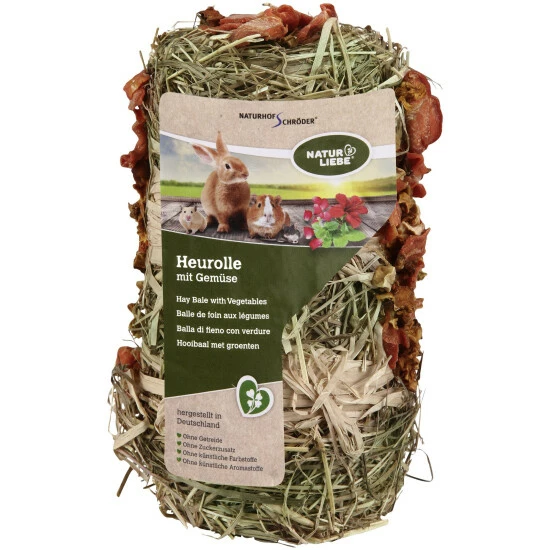 Natur Liebe Nagersnack »Heu-Rolle«, 200 G, Heu/Gemüse 3 Natur Liebe Nagersnack »Heu-Rolle«, 200 G, Heu/Gemüse