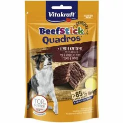 VITAKRAFT Hundesnack »Beef Stick® Quadros®«, 70 G, Leber/Kartoffel