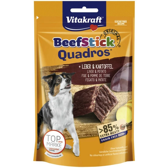 VITAKRAFT Hundesnack »Beef Stick® Quadros®«, 70 G, Leber/Kartoffel 3 VITAKRAFT Hundesnack »Beef Stick® Quadros®«, 70 G, Leber/Kartoffel