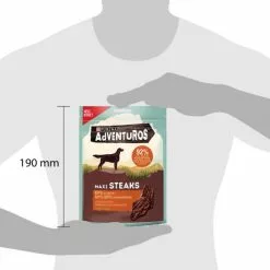 AdVENTuROS™ Hundesnack »Maxi Steaks«, 70 G, Büffel -Günstiges Tierbedarf Geschäft unnamed file 11120