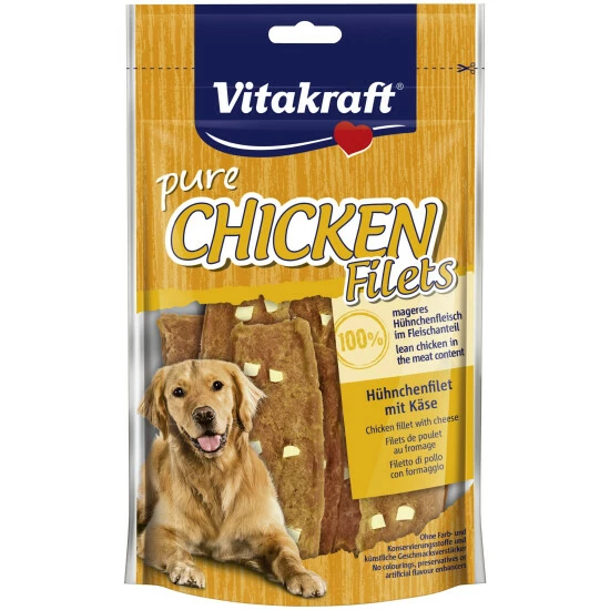 VITAKRAFT Hundesnack »pure CHICKEN«, 80 G, Huhn/Käse 3 VITAKRAFT Hundesnack »pure CHICKEN«, 80 G, Huhn/Käse
