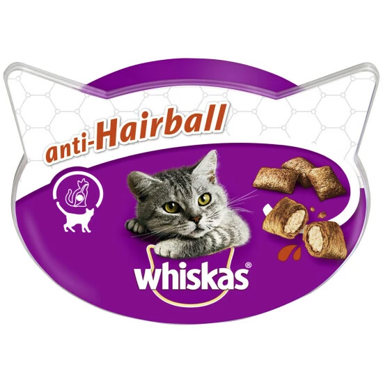 WHISKAS Katzensnack »Anti-Hairball«, 60 G, Fleisch 3 WHISKAS Katzensnack »Anti-Hairball«, 60 G, Fleisch