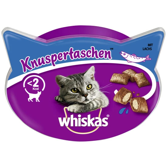 WHISKAS Katzensnack »Knuspertaschen™«, 60 G, Lachs 3 WHISKAS Katzensnack »Knuspertaschen™«, 60 G, Lachs
