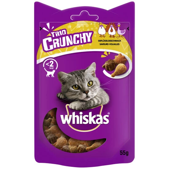 WHISKAS Katzensnack »Trio Crunchy«, 55 G, Geflügel 3 WHISKAS Katzensnack »Trio Crunchy«, 55 G, Geflügel