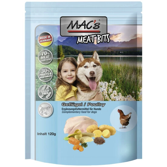 MAC'S Hundesnack »Bits«, 120 G, Geflügel 3 MAC'S Hundesnack »Bits«, 120 G, Geflügel