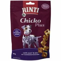 RINTI Hundesnack »Chicko«, 80 G, Käse/Schinken