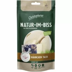 CHRISTOPHERUS Hundesnack »Natur-im-Biss«, 65 G, Hähnchen