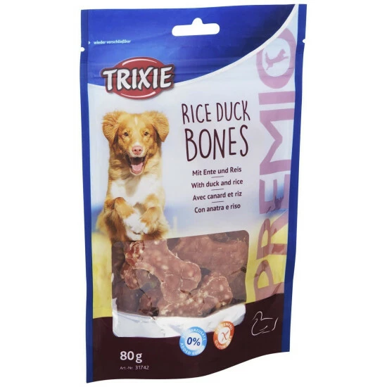TRIXIE Hundesnack »PREMIO Rice Duck Bones«, 80 G, Ente 3 TRIXIE Hundesnack »PREMIO Rice Duck Bones«, 80 G, Ente
