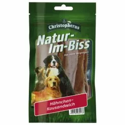 CHRISTOPHERUS Hundesnack »Natur-Im-Biss«, 70 G, Hähnchen -Günstiges Tierbedarf Geschäft unnamed file 11336