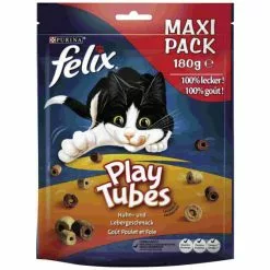 FELIX Katzensnack »Play Tubes«, 180 G, Huhn/Leber