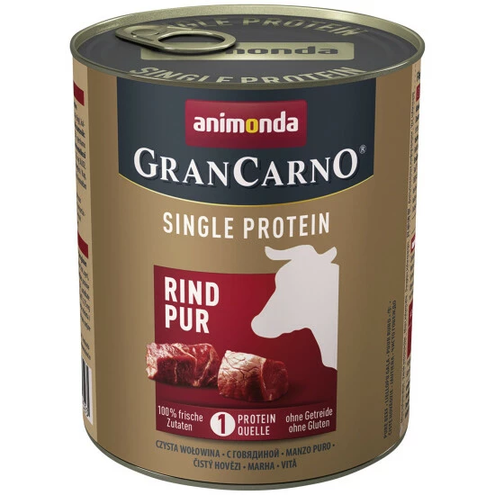 GranCarno® Hunde-Nassfutter »Single Protein«, Rind, 800 G 3 GranCarno® Hunde-Nassfutter »Single Protein«, Rind, 800 G