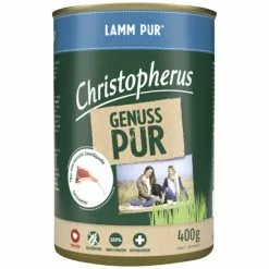 CHRISTOPHERUS Hunde-Nassfutter »Pur«, Lamm, 400 G