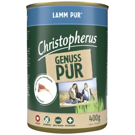 CHRISTOPHERUS Hunde-Nassfutter »Pur«, Lamm, 400 G 3 CHRISTOPHERUS Hunde-Nassfutter »Pur«, Lamm, 400 G