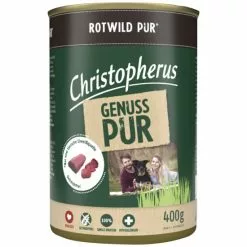 CHRISTOPHERUS Hunde-Nassfutter »Pur«, Wild, 400 G