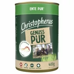 CHRISTOPHERUS Hunde-Nassfutter »Pur«, Ente, 400 G