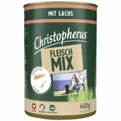 CHRISTOPHERUS Hunde-Nassfutter »Fleischmix«, Lachs, 400 G
