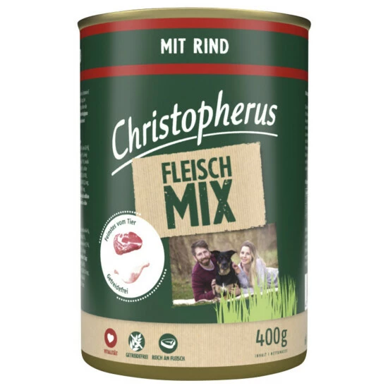 CHRISTOPHERUS Hunde-Nassfutter »Fleischmix«, Rind, 400 G 3 CHRISTOPHERUS Hunde-Nassfutter »Fleischmix«, Rind, 400 G