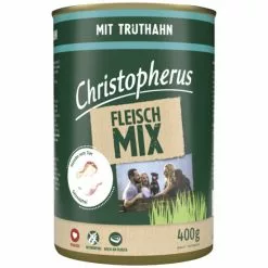 CHRISTOPHERUS Hunde-Nassfutter »Fleischmix«, Truthahn, 400 G