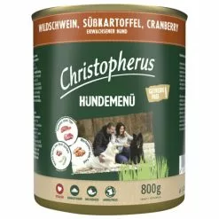 CHRISTOPHERUS Hunde-Nassfutter »Hundemenü«, WildschwEin, 800 G